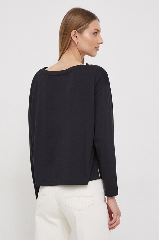 Odzież Pepe Jeans longsleeve HOPE PL505739 czarny