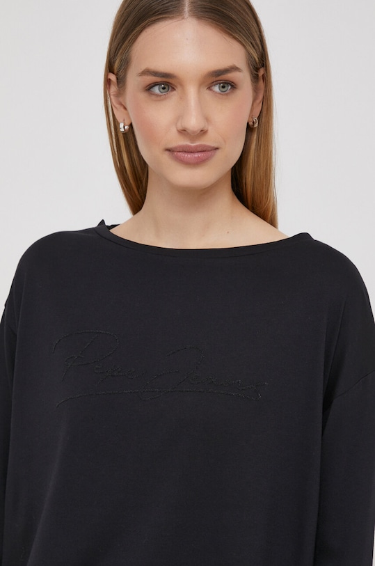 Pepe Jeans longsleeve HOPE czarny PL505739