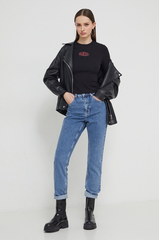 Guess Originals longsleeve W4RI58KA0Q1 czarny SS24