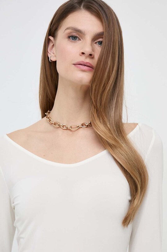 Блуза с дълги ръкави Max Mara Leisure бежов 2416941027600