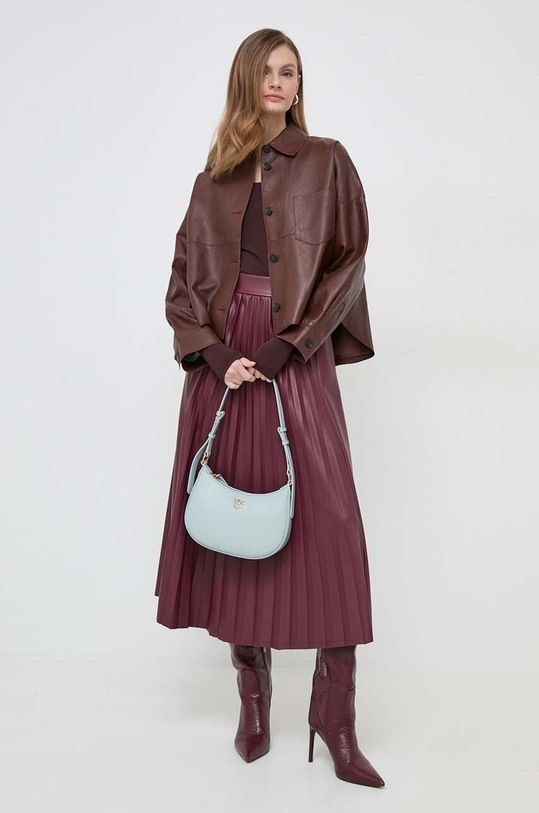 Tričko s dlhým rukávom Max Mara Leisure 2416941027600 hnedá SS24