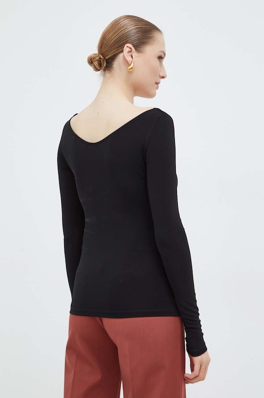 Oblečení Tričko s dlouhým rukávem Max Mara Leisure 2416941027600 černá