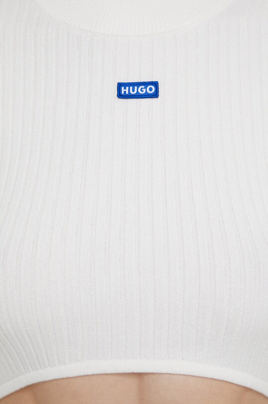HUGO Blue sweter 50514280 biały