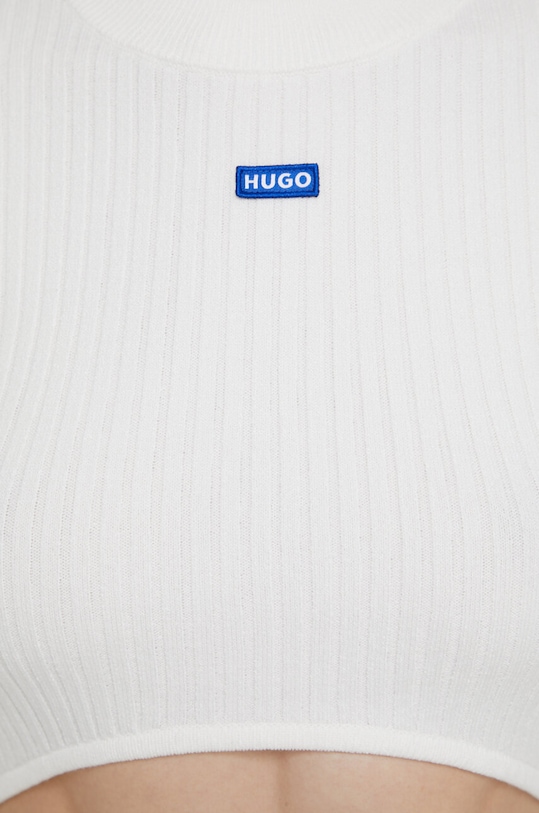 HUGO Blue sweter 50514280 biały