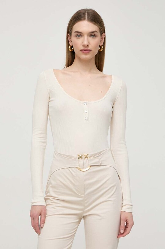 Лонгслив Pinko slim бежевый 103569.A1X4
