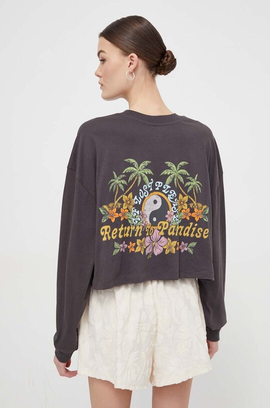 Одяг Бавовняний лонгслів Billabong EBJZT00242 чорний