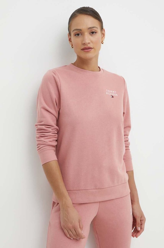 Tommy Hilfiger bluza lounge pozostałe różowy UW0UW04521