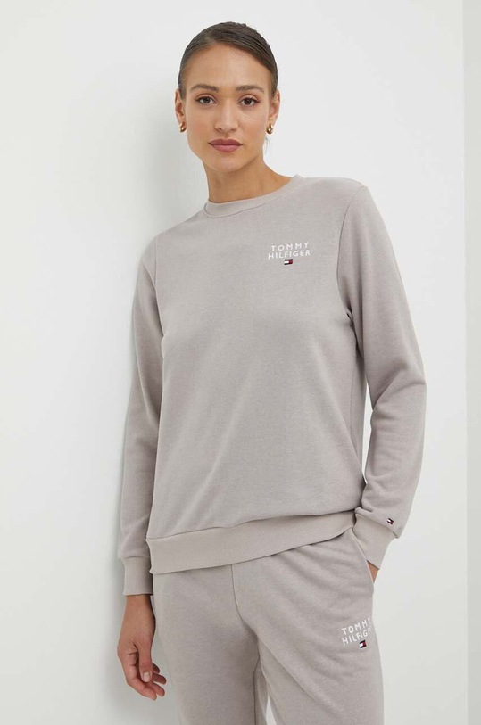 Tommy Hilfiger bluza lounge pozostałe beżowy UW0UW04521