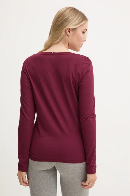 Одяг Лонгслів лаунж Tommy Hilfiger UW0UW05228 бордо