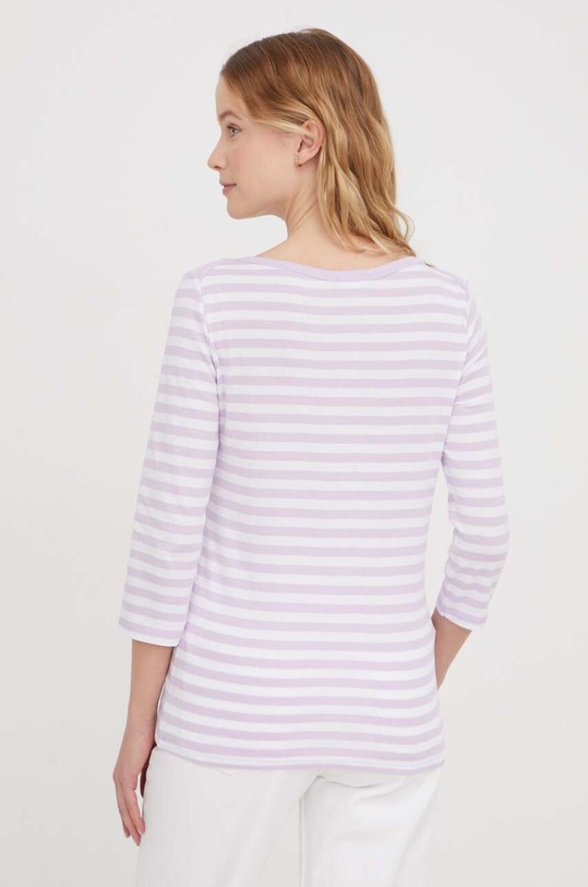 Îmbrăcăminte United Colors of Benetton longsleeve din bumbac 3OA6E16A1 violet