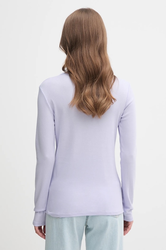 Îmbrăcăminte United Colors of Benetton longsleeve din bumbac 3GA2E16G0 violet