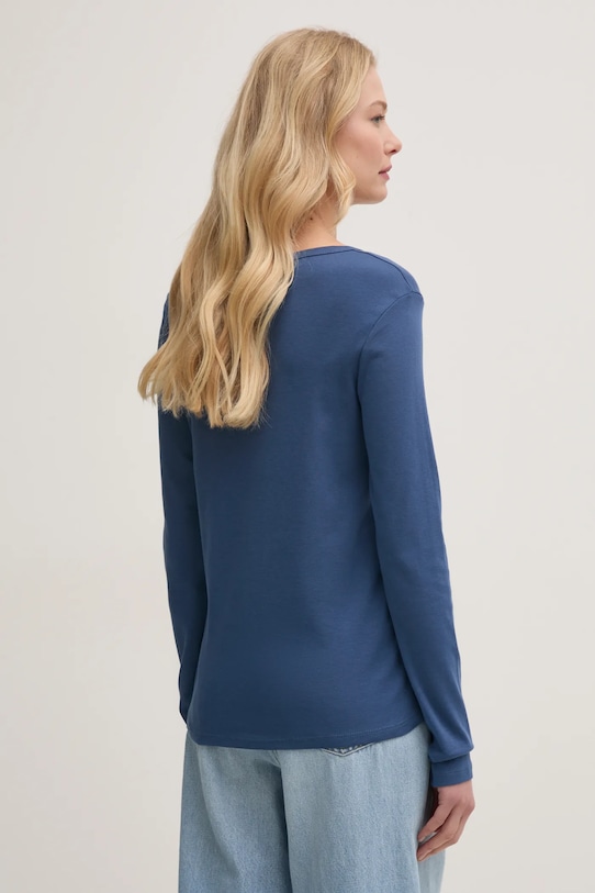 Îmbrăcăminte United Colors of Benetton longsleeve din bumbac 3GA2E16G0 bleumarin