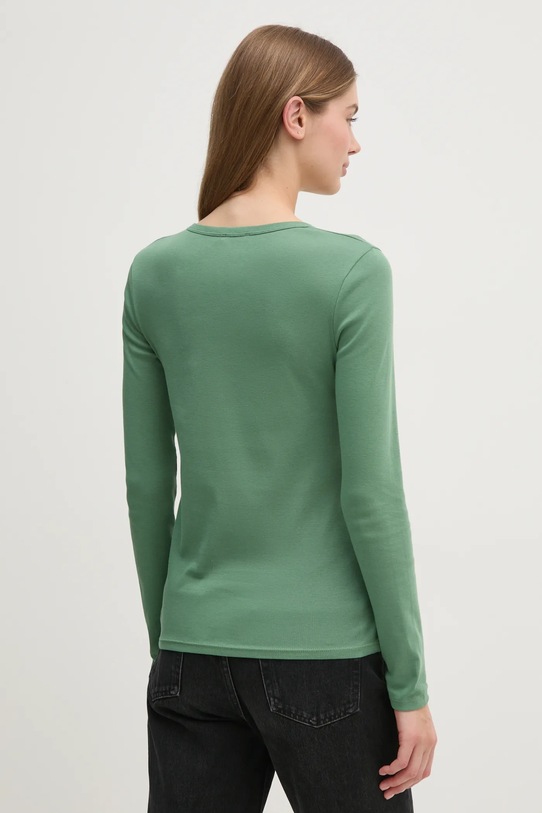 Oblečení Bavlněné tričko s dlouhým rukávem United Colors of Benetton 3GA2E16G0 zelená