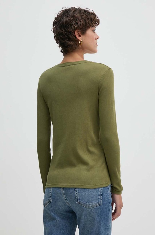 Îmbrăcăminte United Colors of Benetton longsleeve din bumbac 3GA2E4245 verde