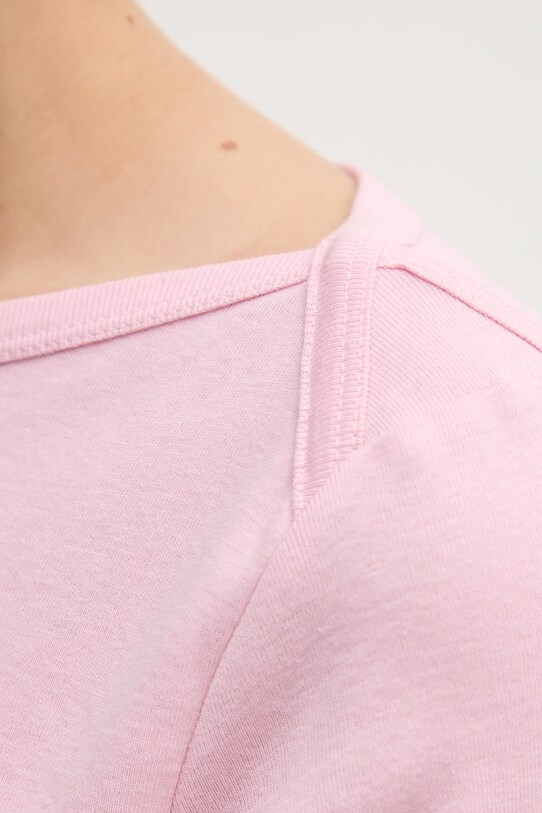 United Colors of Benetton longsleeve din bumbac 3GA2E16A1 roz