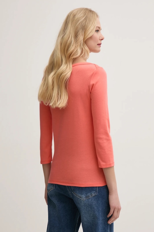 Abbigliamento United Colors of Benetton top a maniche lunghe in cotone 3GA2E16A1 arancione