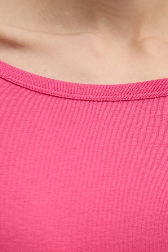 Хлопковый лонгслив United Colors of Benetton 3GA2E16A1 розовый