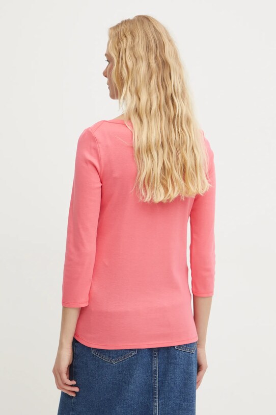 Одяг Бавовняний лонгслів United Colors of Benetton 3GA2E16A1 рожевий