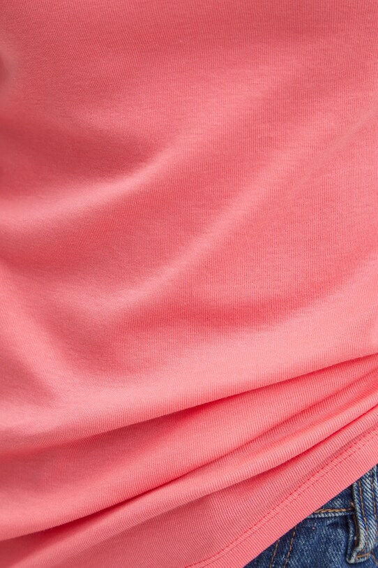 United Colors of Benetton longsleeve din bumbac 3GA2E16A1 roz