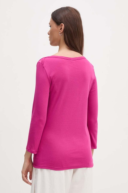United Colors of Benetton longsleeve din bumbac 3GA2E16A1 violet AA00