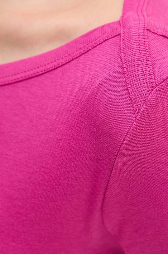 United Colors of Benetton longsleeve din bumbac violet 3GA2E16A1