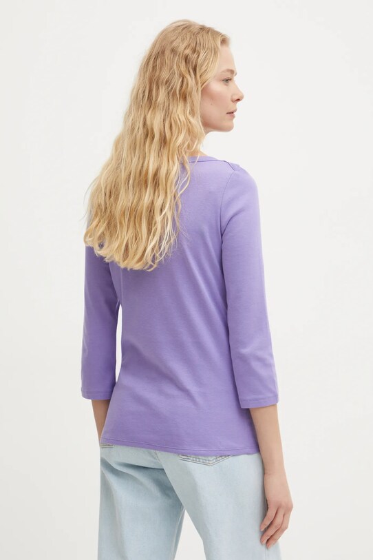 Îmbrăcăminte United Colors of Benetton longsleeve din bumbac 3GA2E16A1 violet