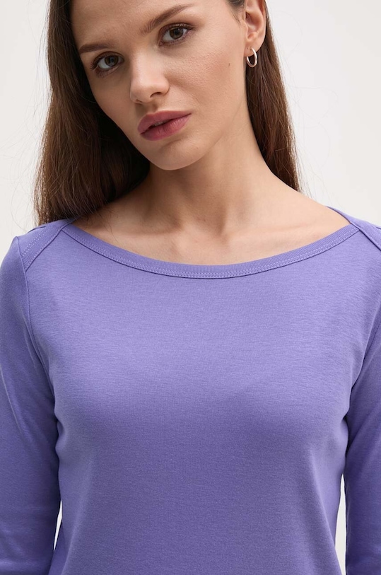 Îmbrăcăminte United Colors of Benetton longsleeve din bumbac 3GA2E16A1 violet