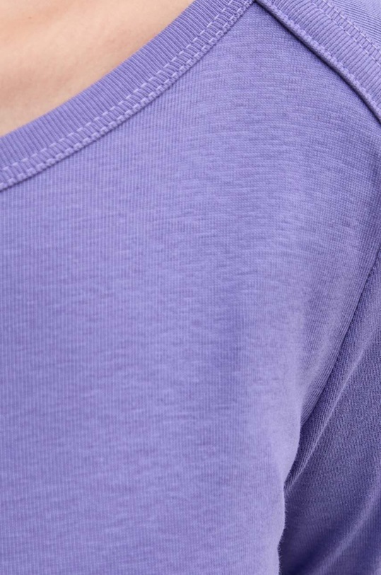 United Colors of Benetton longsleeve din bumbac violet 3GA2E16A1