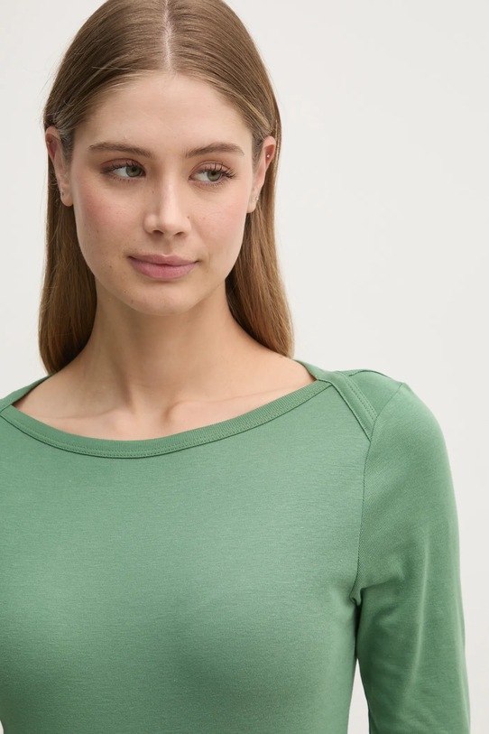 United Colors of Benetton longsleeve din bumbac verde 3GA2E16A1