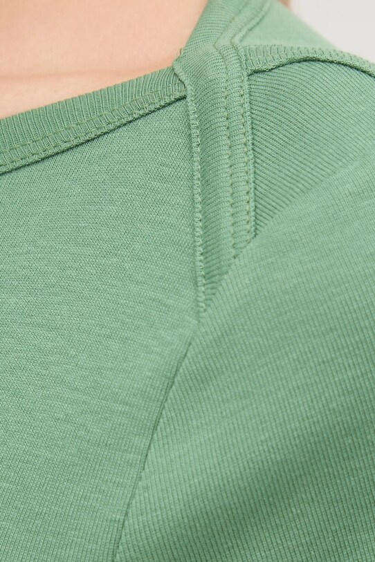 United Colors of Benetton longsleeve din bumbac 3GA2E16A1 verde