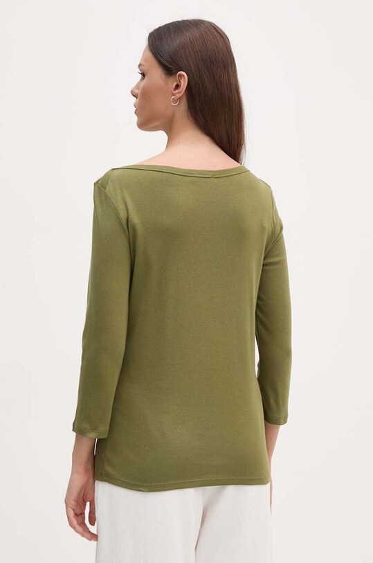 United Colors of Benetton top a maniche lunghe in cotone 3GA2E16A1 verde AA00