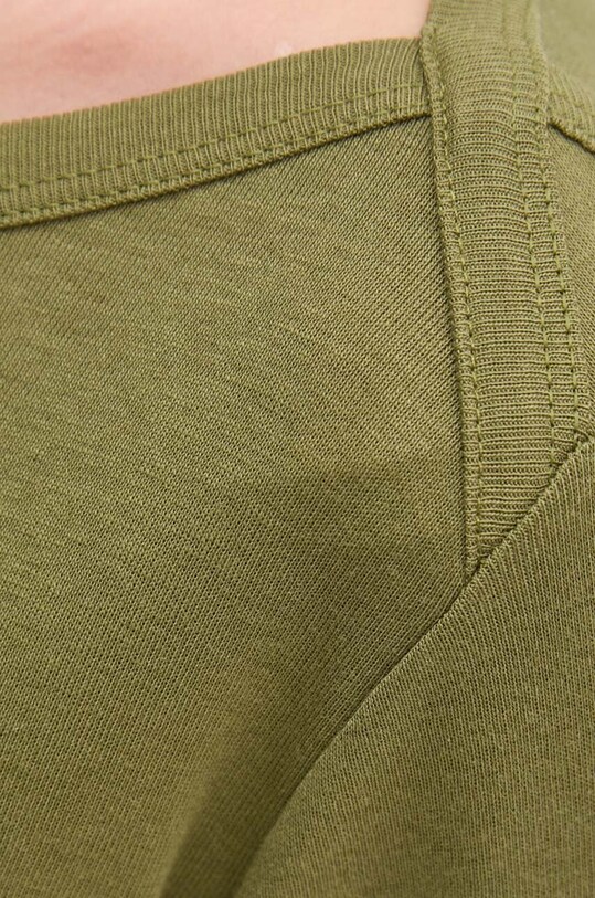 United Colors of Benetton top a maniche lunghe in cotone verde 3GA2E16A1