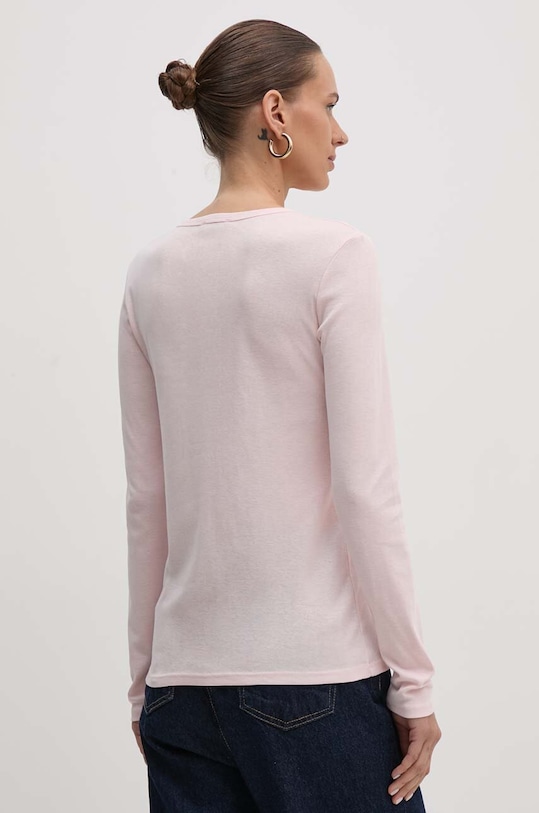 Odzież United Colors of Benetton longsleeve bawełniany 3GA2E16F9 różowy