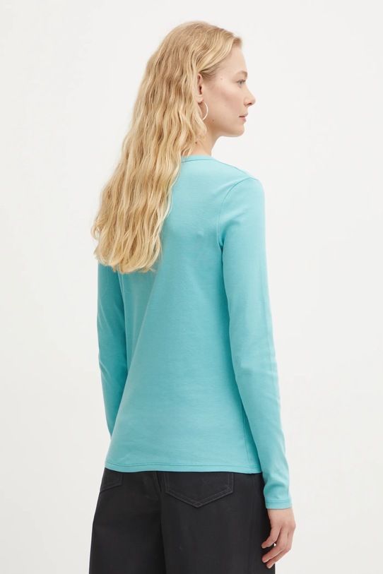 Îmbrăcăminte United Colors of Benetton longsleeve din bumbac 3GA2E16F9 turcoaz