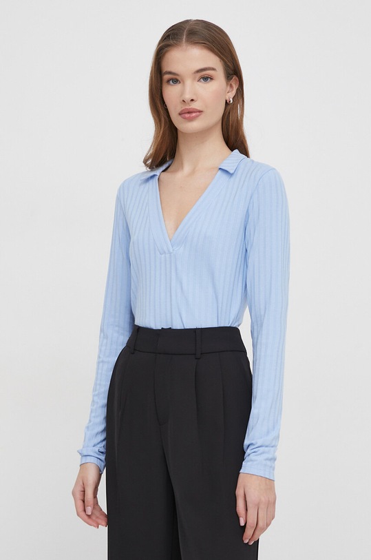 Лонгслив United Colors of Benetton slim голубой 3RYCD400Y