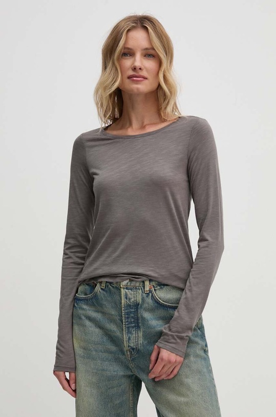 Sisley longsleeve szary 3TNHL119S