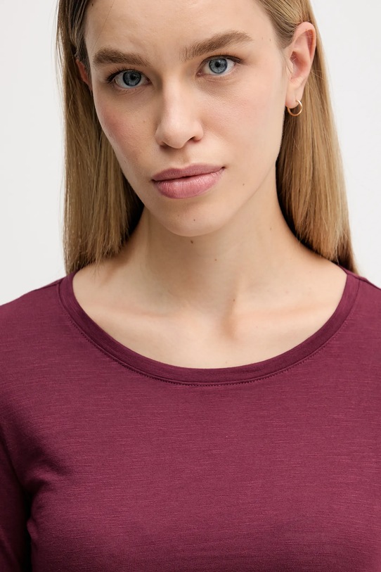 Sisley longsleeve bordowy 3TNHL119S