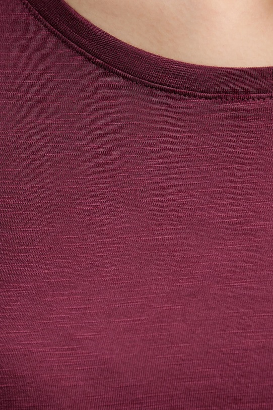 Sisley longsleeve 3TNHL119S bordowy