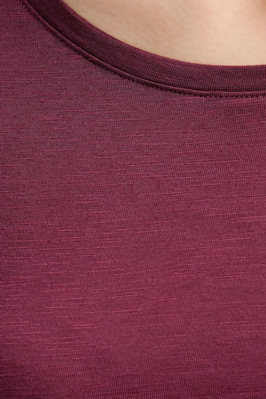 Sisley longsleeve 3TNHL119S bordowy