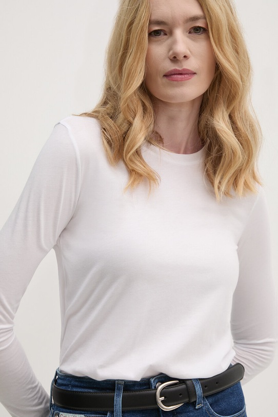 Sisley longsleeve regular biały 3QU4L102Y