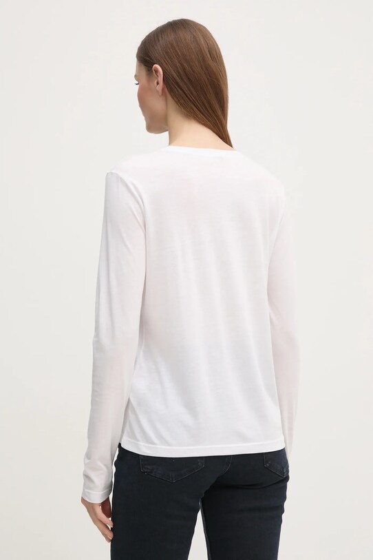 Îmbrăcăminte Sisley longsleeve 3QU4L102Y alb