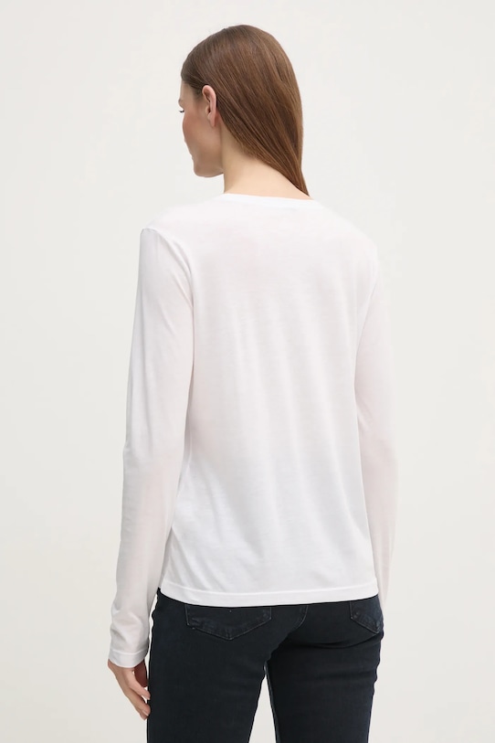 Oblečenie Tričko s dlhým rukávom Sisley 3QU4L102Y biela