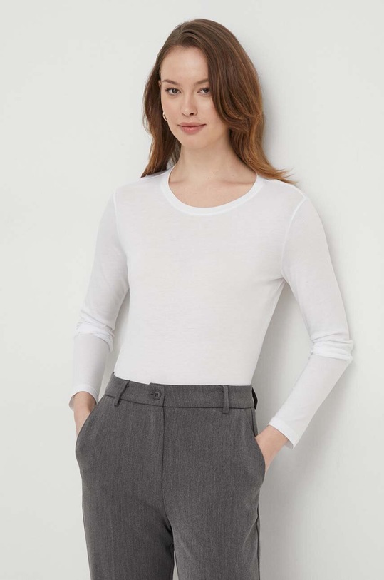 Sisley longsleeve regular biały 3QU4L102Y