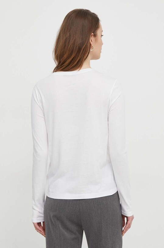 Îmbrăcăminte Sisley longsleeve 3QU4L102Y alb