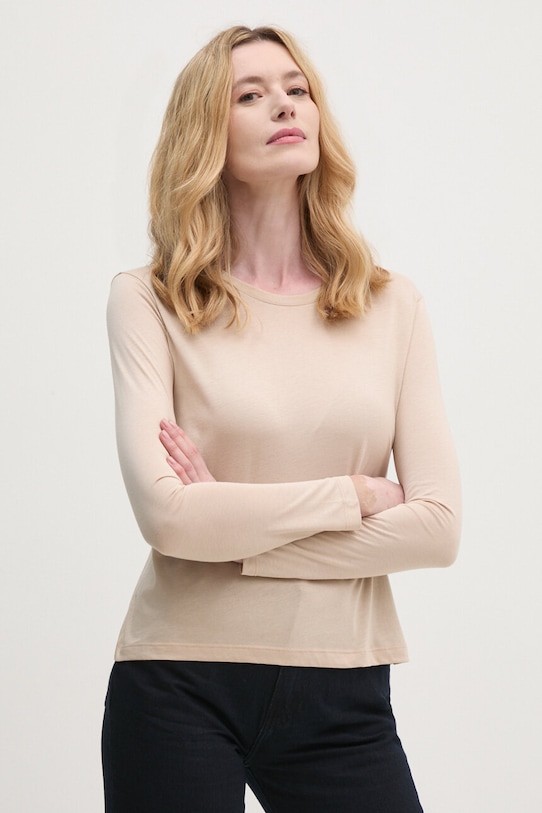 Sisley longsleeve beżowy 3QU4L102Y