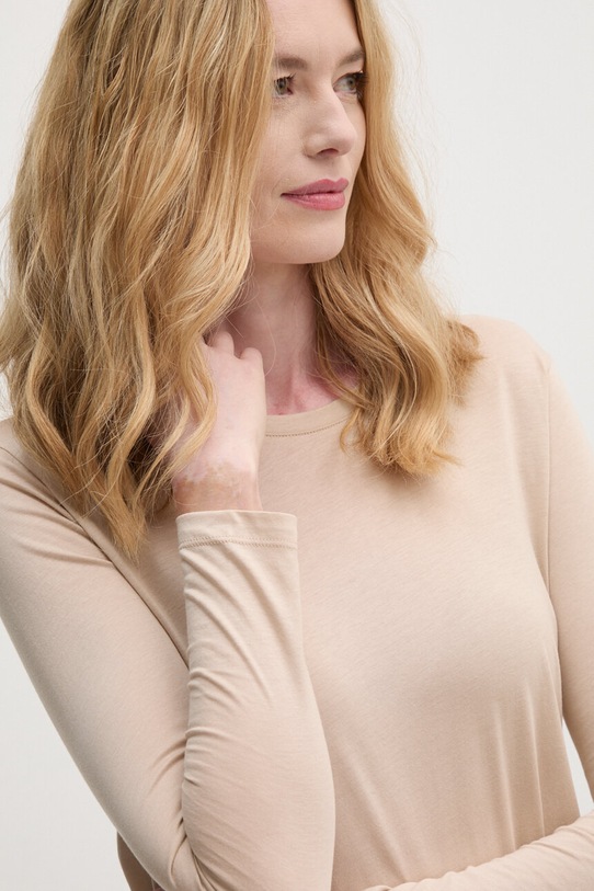 Sisley longsleeve beżowy 3QU4L102Y