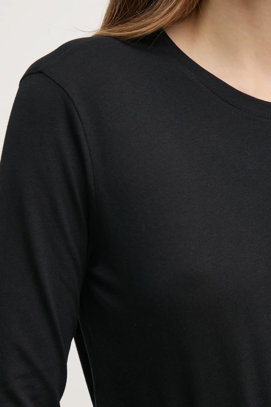 Μακρυμάνικο Sisley 3QU4L102Y μαύρο