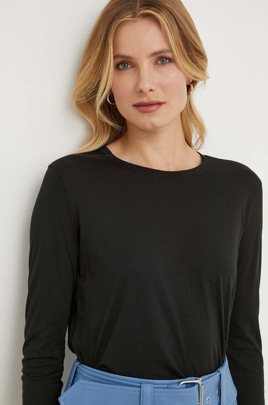 Sisley longsleeve czarny 3QU4L102Y