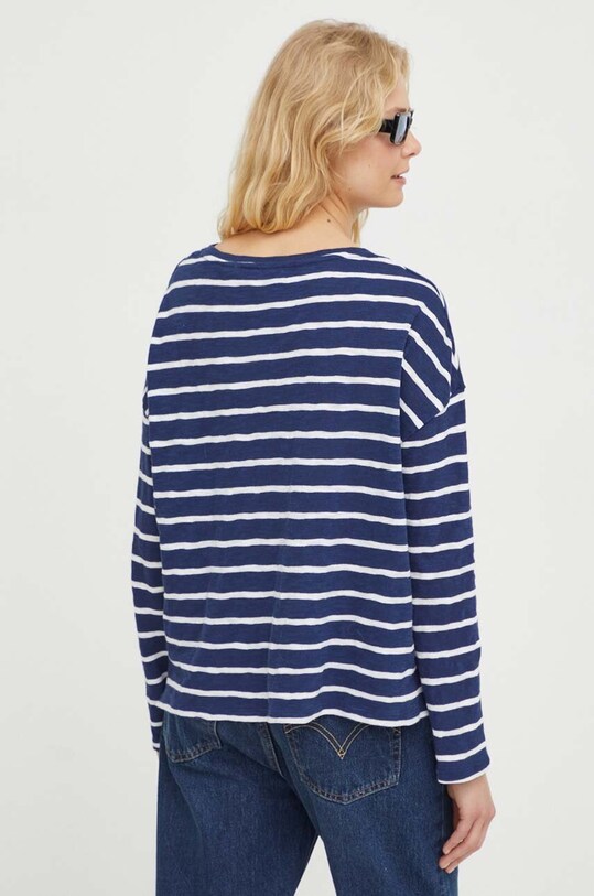 Odzież Levi's longsleeve bawełniany A7248 granatowy