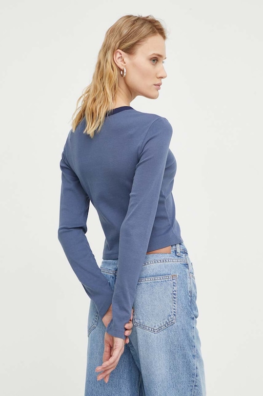 Odzież Levi's longsleeve bawełniany A7430 niebieski